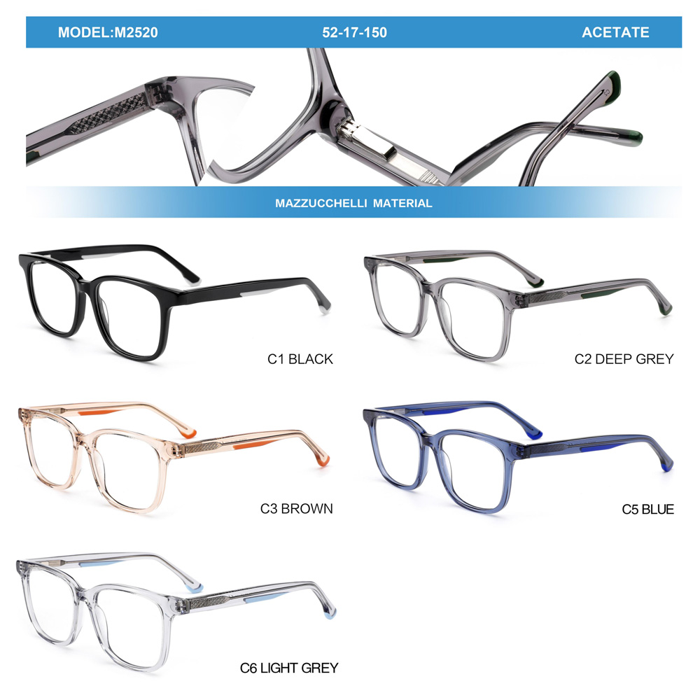 Modern blue-light frames shown in several colorways by HAO Eyewear